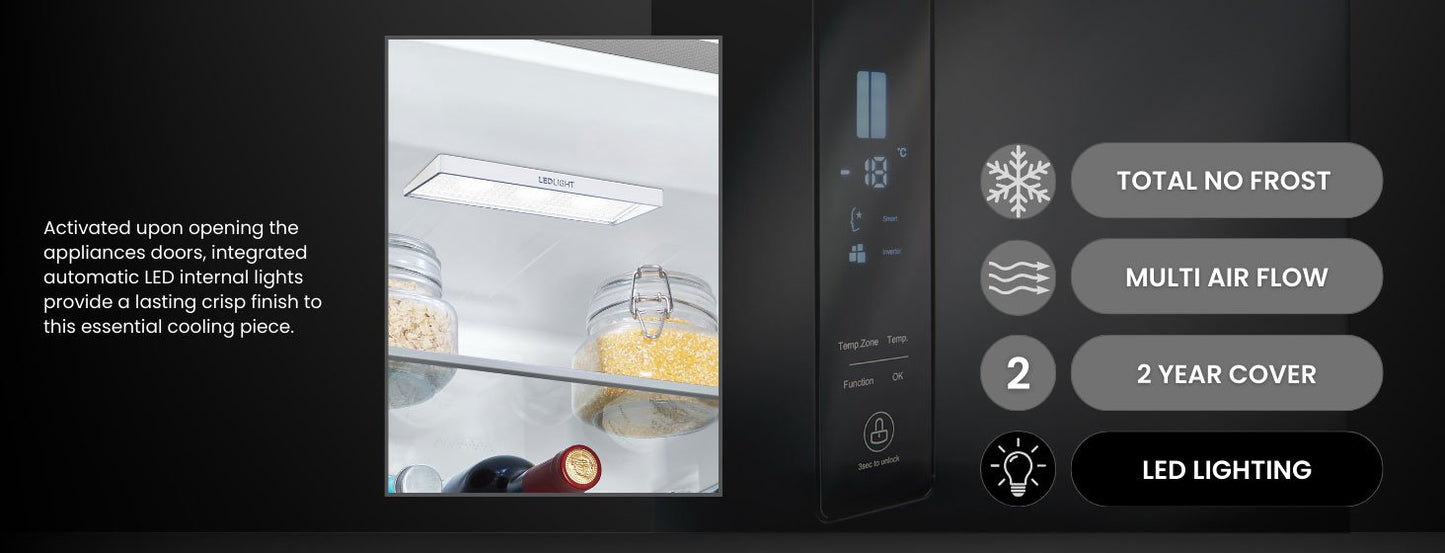Teknix FFPH1825PX/E Fridge Freezer Frost Free 55Cm Stainless