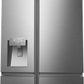 Hisense RS818N4IIE American Fridge Freezer Plumb Ice+Water Grey Steel