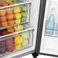 Hisense RS840N4WFE American-Style Smart Fridge Freezer Black Steel