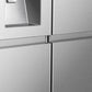 Hisense RS818N4IIE American Fridge Freezer Plumb Ice+Water Grey Steel