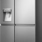 Hisense RS818N4IIE American Fridge Freezer Plumb Ice+Water Grey Steel