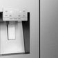 Hisense RS818N4IIE American Fridge Freezer Plumb Ice+Water Grey Steel