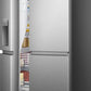 Hisense RS818N4IIE American Fridge Freezer Plumb Ice+Water Grey Steel