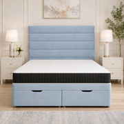 Ottoman Bed Small Double Horizon Plush Sky front