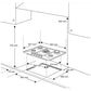 Rangemaster RMB70HPNGSS 70cm Gas Hob Stainless Steel