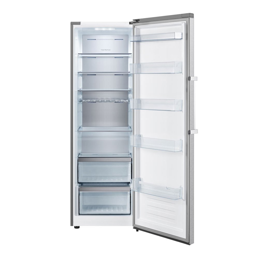 Teknix TH60TLX 370L No Frost Tall Larder Fridge - Brushed Steel