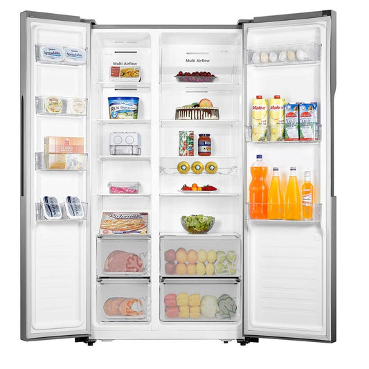 Teknix THSBS1791PX American Fridge Freezer Stainless Steel
