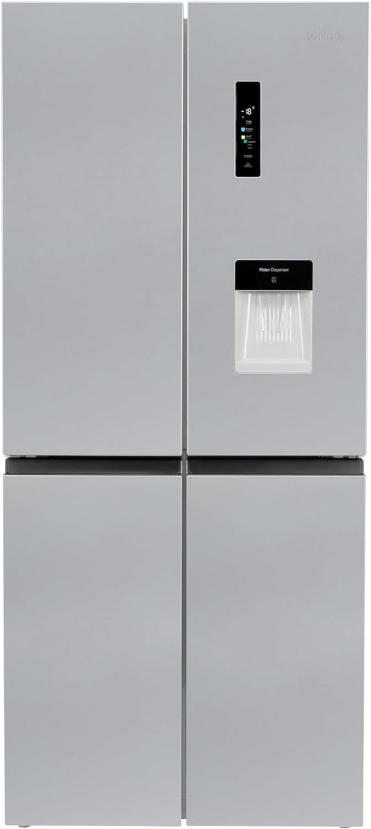 Willow 415L American Fridge Freezer - Silver