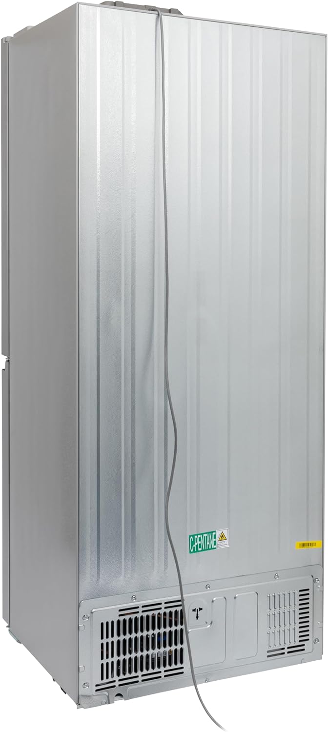 Willow 415L American Fridge Freezer - Silver