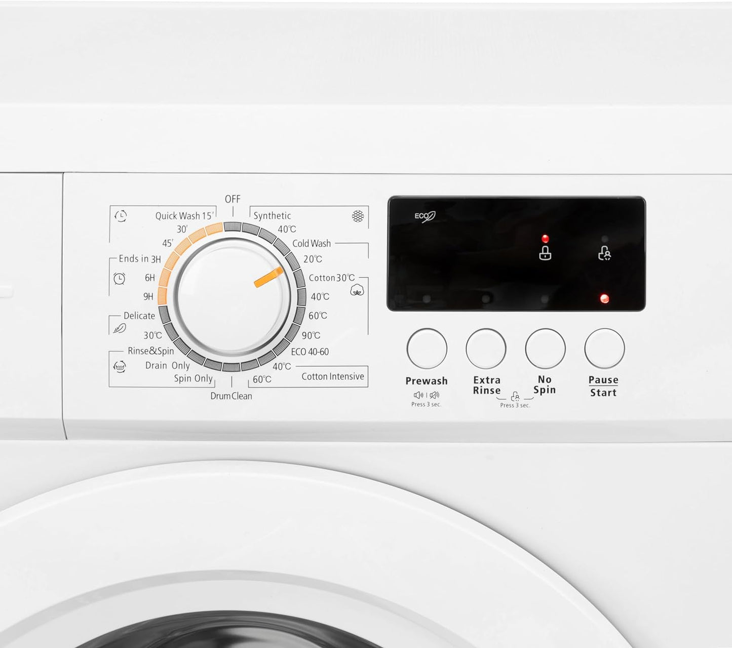 Willow 7kg Washing Machine - 1200 Spin - 23 Programs