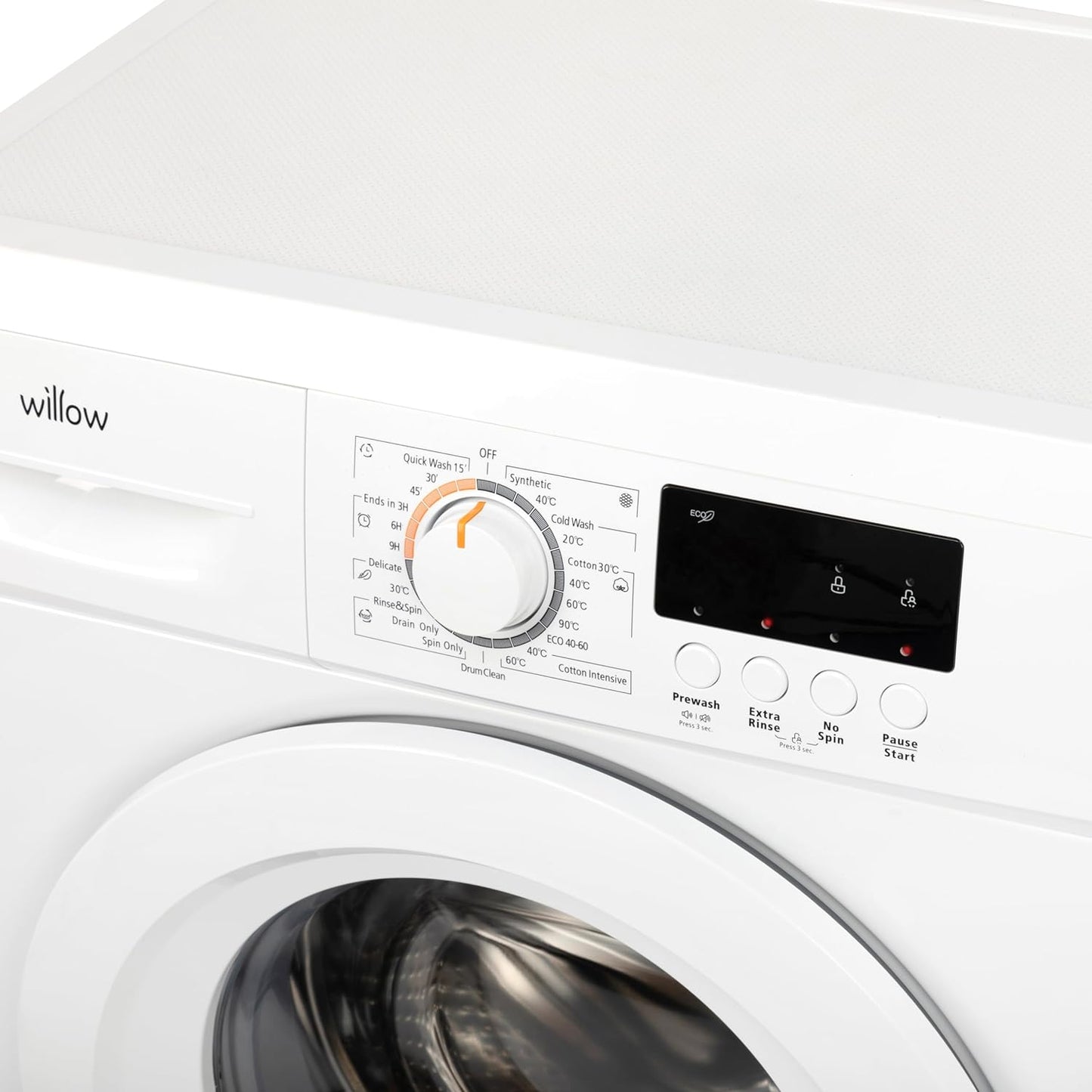 Willow 7kg Washing Machine - 1200 Spin - 23 Programs