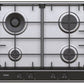 Haier HAHG6BR4S2X Gas Hob 60cm Stainless Steel