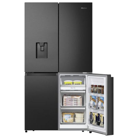 Hisense RQ758N4SWFE Black Steel American Four-Door Refrigerator