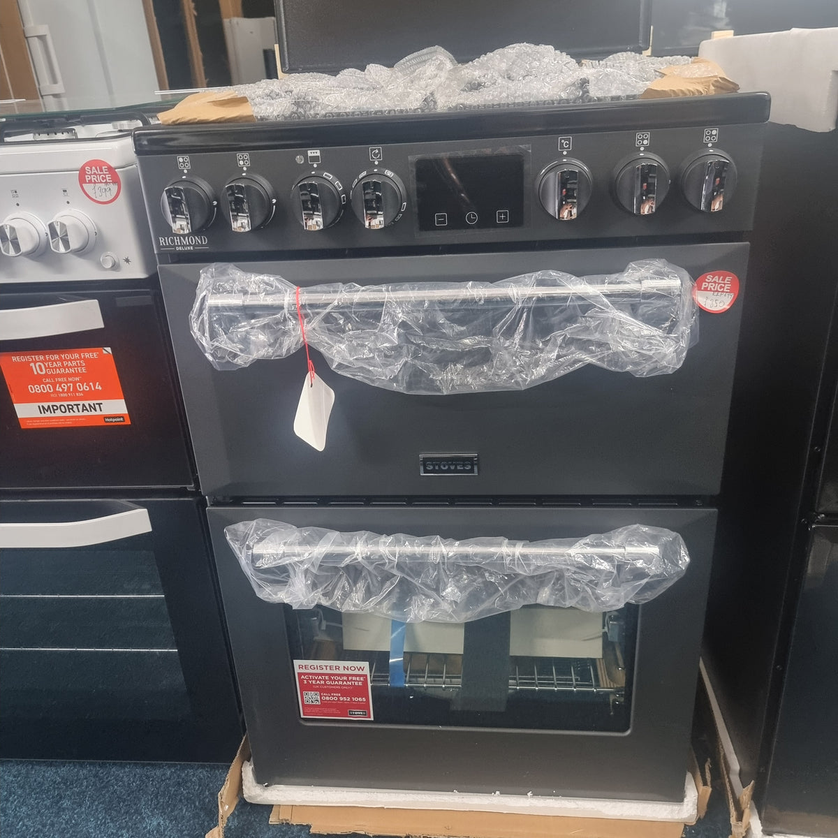 Stoves Richmond Deluxe 60DF 60cm Dual Fuel Cooker - Anthracite
