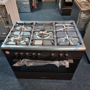 Kenwood 90cm Dual Fuel Range Cooker - Matt Black & Chrome