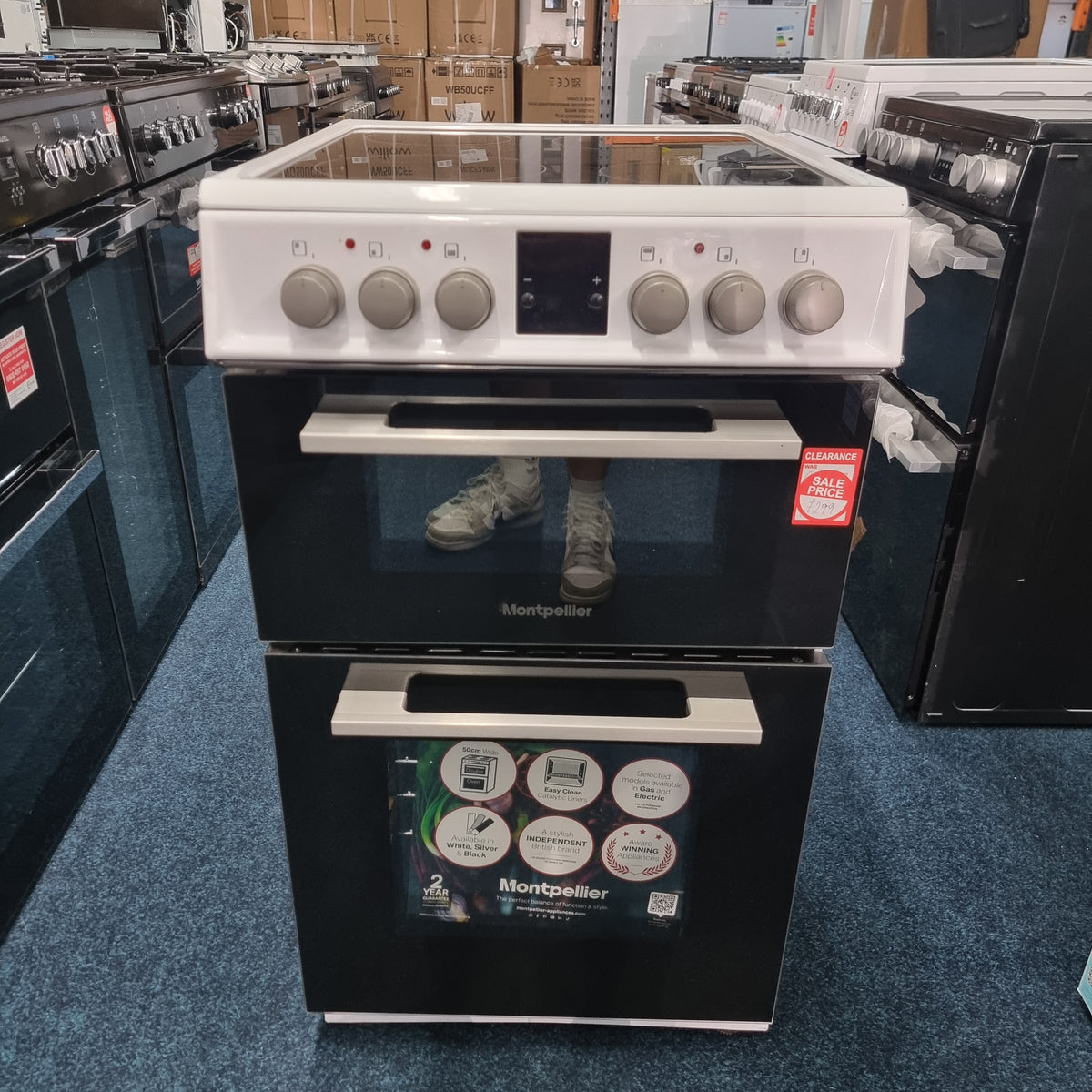 Montpellier Electric Ceramic Cooker MDOC50FW 50cm - White