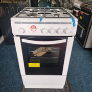 ESSENTIALS CFSGWH18 50 cm Gas Cooker - White