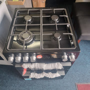 Belling FSA Vision 60DF BSS 60cm Dual Fuel Cooker - Black/Silver Steel