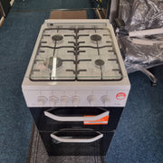 Hotpoint HDG5GCW 50cm Freestanding Gas Double Cooker - White