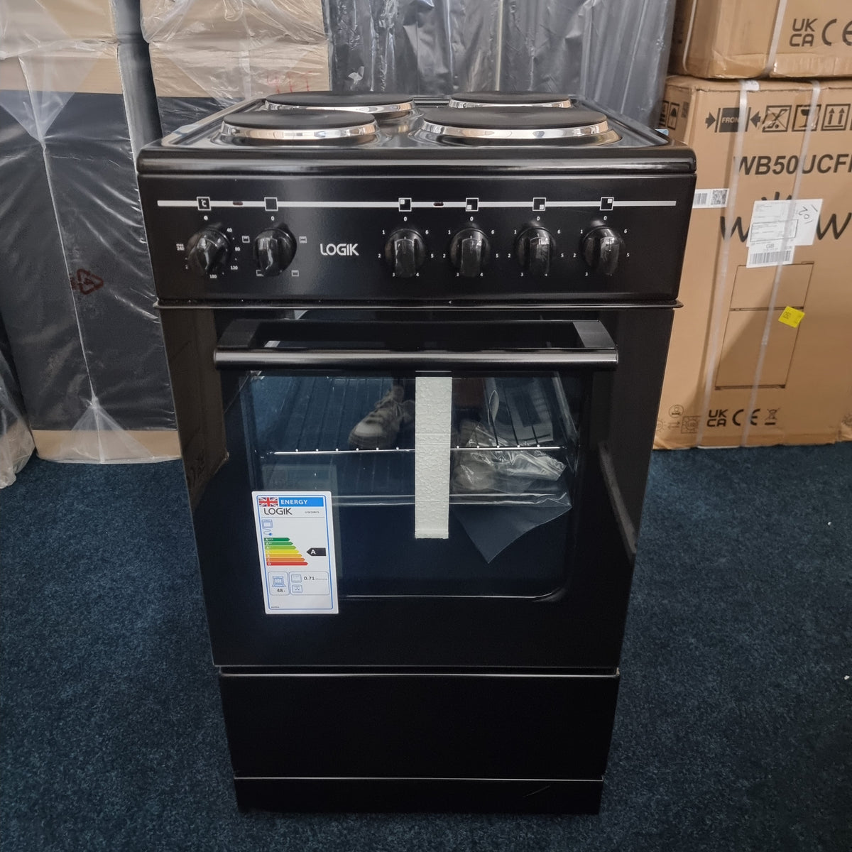 Logik Electric Cooker LFSE50B25 50cm - Black