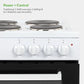 Willow WE50SSW 50cm Single Cavity Electric Cooker White