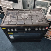 Logik 90cm Dual Fuel Range Cooker LFTG90B21 - Black