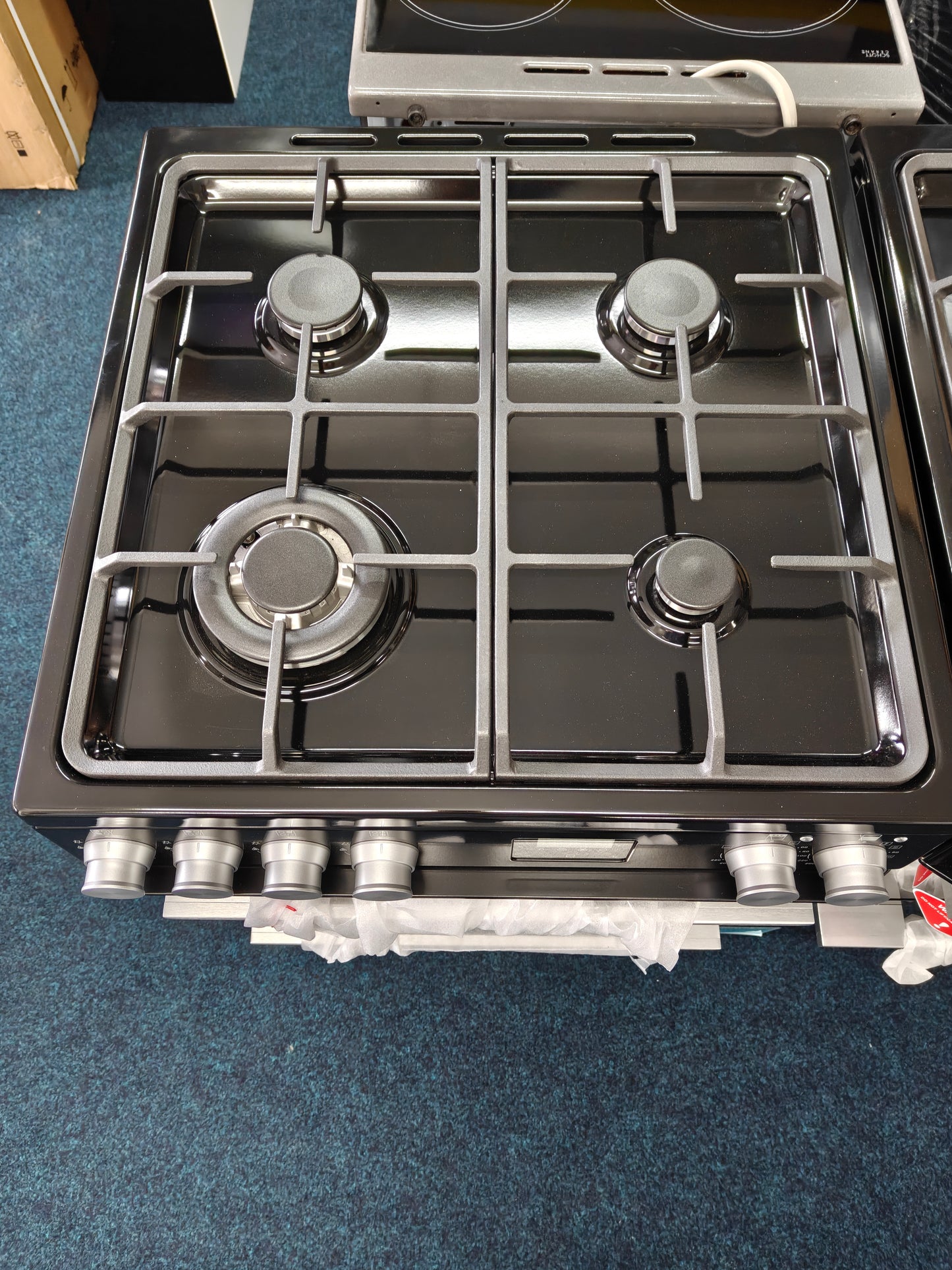 Belling Vision 60DF BSS Dual Fuel 60cm Cooker - Black & Silver