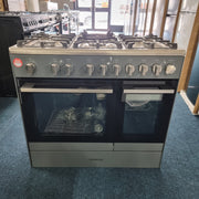 Kenwood 90cm Dual Fuel Range Cooker - Slate Grey & Chrome