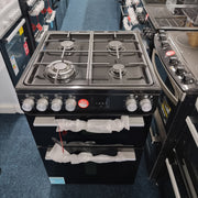 Belling FSA Vision 60DF BSS 60cm Freestanding Dual Fuel Cooker - Black & Silver Steel