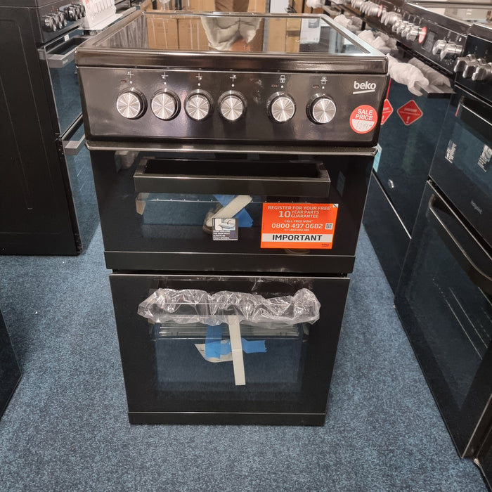 Beko KDVC563AK 50cm Freestanding Electric Ceramic Cooker - Black