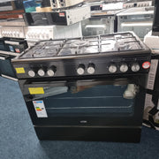 Logik 90cm Dual Fuel Range Cooker LFTG90B21 - Black