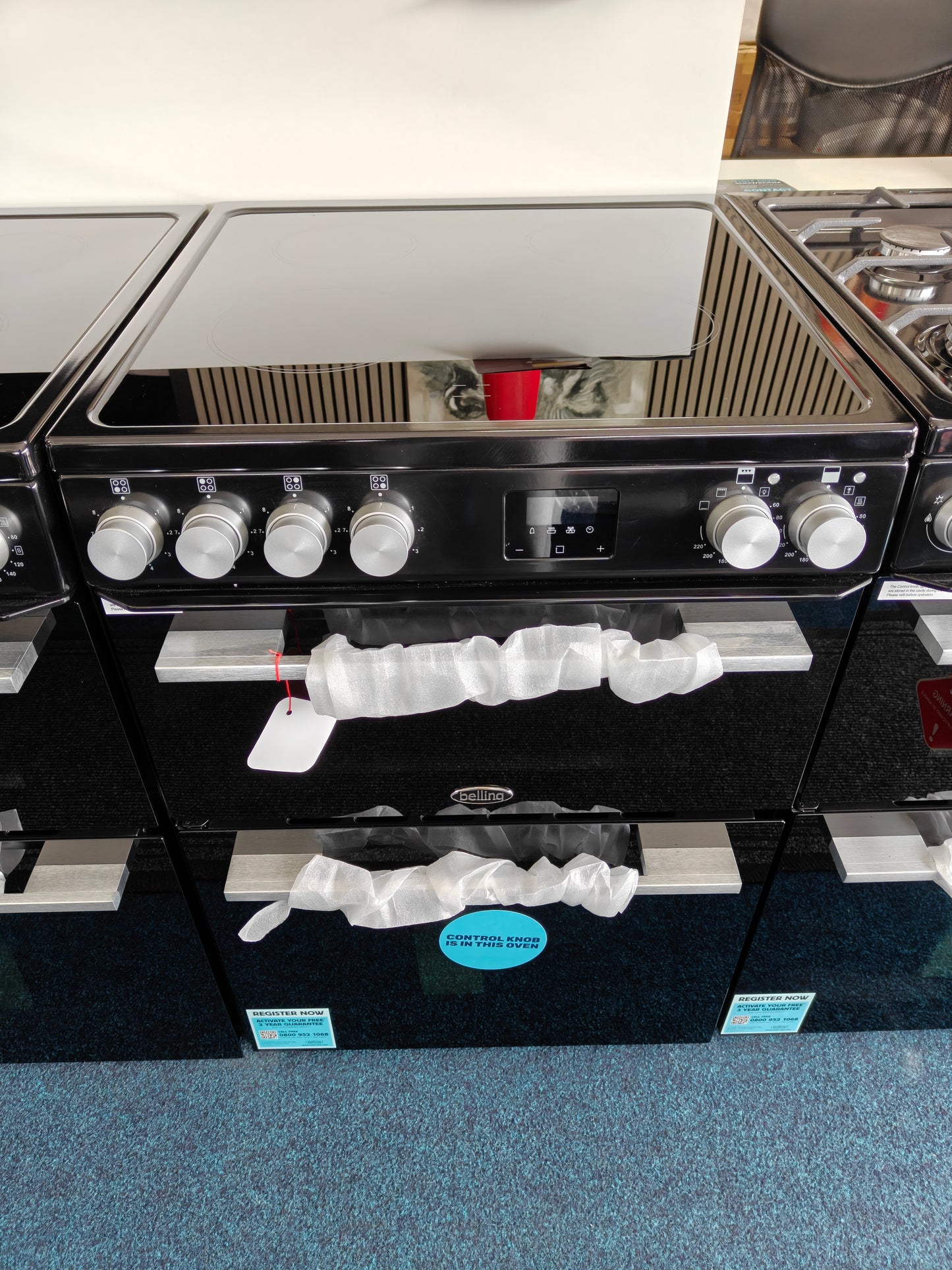 Belling Vision 60E Electric 60cm Cooker - Black & Silver