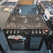 Beko KDVF90K 90cm Dual Fuel Range Cooker - Black
