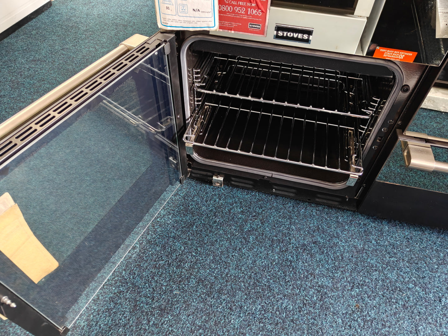 Stoves STRS1000EI BLACK 100cm Range Cooker - Grade C