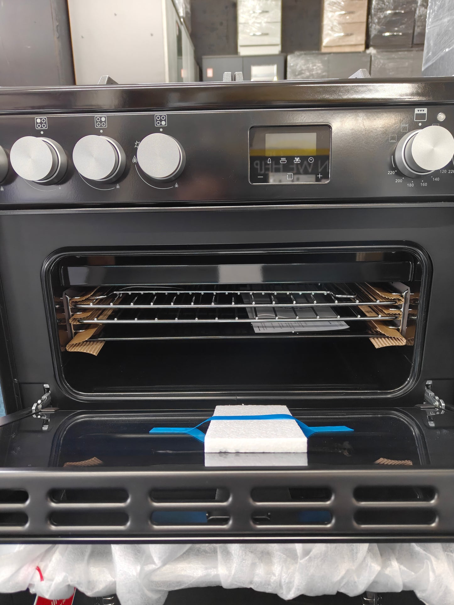 Belling Vision 60DF BSS Dual Fuel 60cm Cooker - Black & Silver