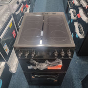 Hotpoint Electric Double Oven Cooker HDE5VDCB 50cm - Black