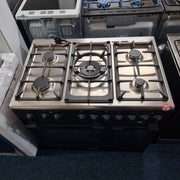 Kenwood 90cm Gas Range Cooker - Matt Black & Chrome