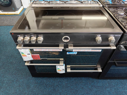 Stoves STRS1000EI BLACK 100cm Range Cooker - Grade C
