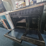 Kenwood 90cm Gas Range Cooker - Matt Black & Chrome