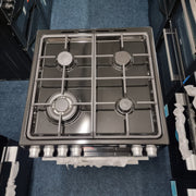 Belling FSA Vision 60DF BSS 60cm Freestanding Dual Fuel Cooker - Black & Silver Steel