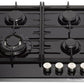 Teknix SCGH61B Glass Gas Hob 60cm Black