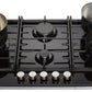 Teknix SCGH751B Glass Gas Hob 75cm Black