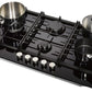 Teknix SCGH751B Glass Gas Hob 75cm Black