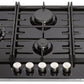 Teknix SCGH751B Glass Gas Hob 75cm Black