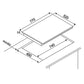 Teknix SCIH77SL Induction Hob 77cm Touch Slider