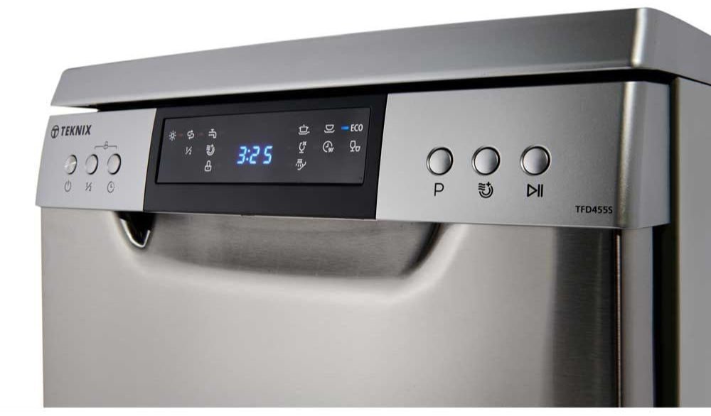 Teknix TFD455S Slimline Dishwasher Stainless Steel