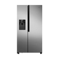Teknix THSBS1791INX American Fridge Freezer Ice + Water Non-Plumb Inox Silver