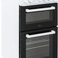 Willow Freestanding Electric Cooker, 50cm Wide Twin Cavity Solid 4 Plate Hob WE50TSW